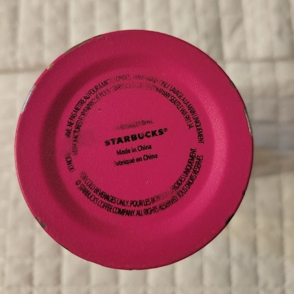 RARE Starbucks‎ Hot Pink Matte Stainless Steel Tumbler Barbiecore Cute Flirty